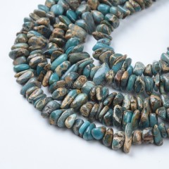 Aka Snake Skin Jasper/Aqua Terra Jasper Chips, Approx 6-8mm, 38cm/strand