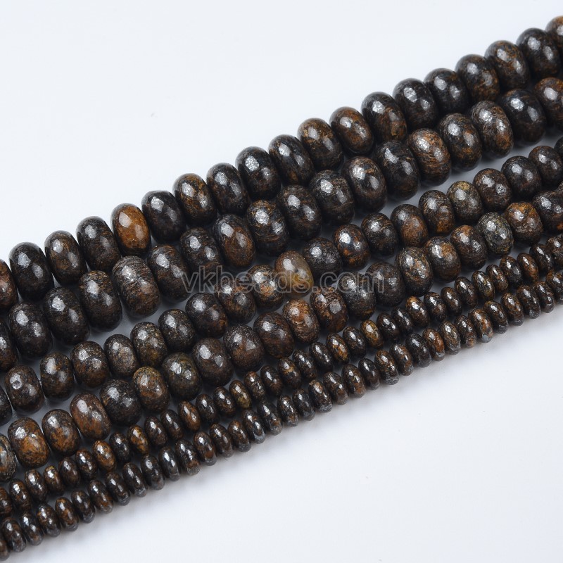 Bronzite Smooth Rondelles Strands, Approx 2x4-5x8mm, 38cm/strand
