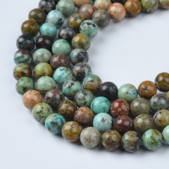 Turquoise Smooth Round Beads Strands, Approx 4-10mm, 38cm/strand