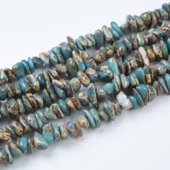 Aka Snake Skin Jasper/Aqua Terra Jasper Chips, Approx 6-8mm, 38cm/strand