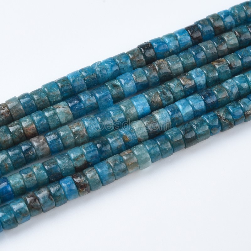 Apatite Heishi Beads Strands, Approx 3x6mm, 38cm/strand