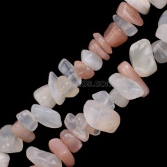 Multicolor Moonstone Chips Strands, Approx 5x8mm, 80cm/strand