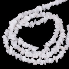 White Jade Chips Strands, Approx 5x8mm, 80cm/strand