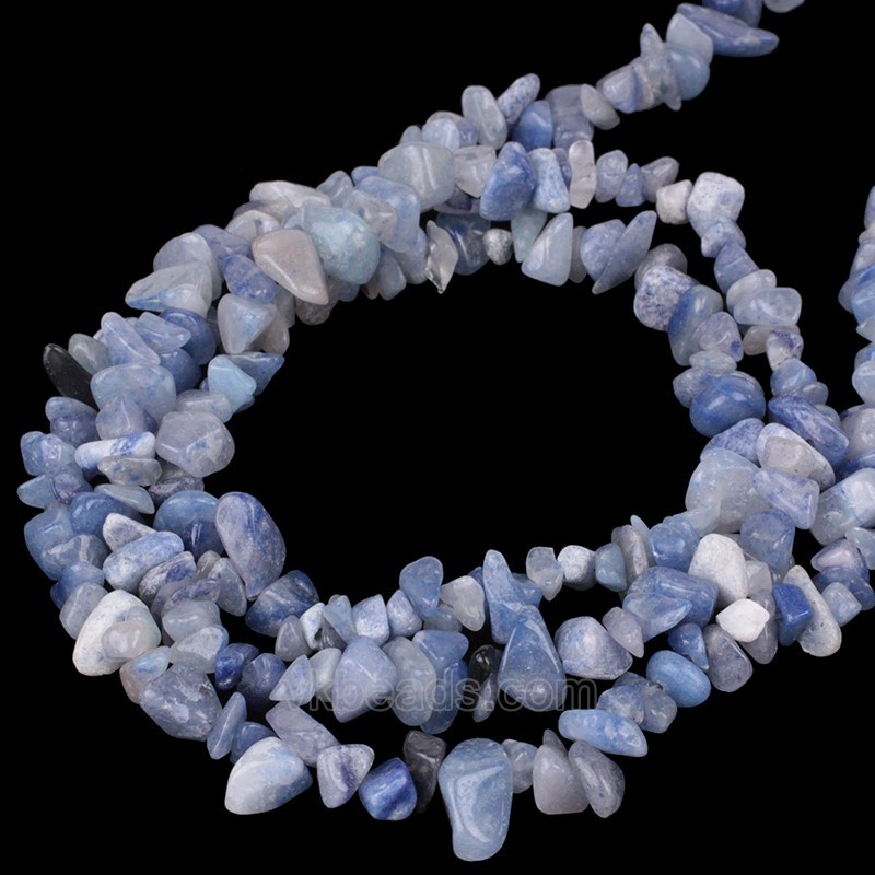 Blue Aventurine Chips Strands, Approx 5x8mm, 80cm/strand