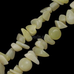 Lemon Jade Chips Strands, Approx 5x8mm, 80cm/strand