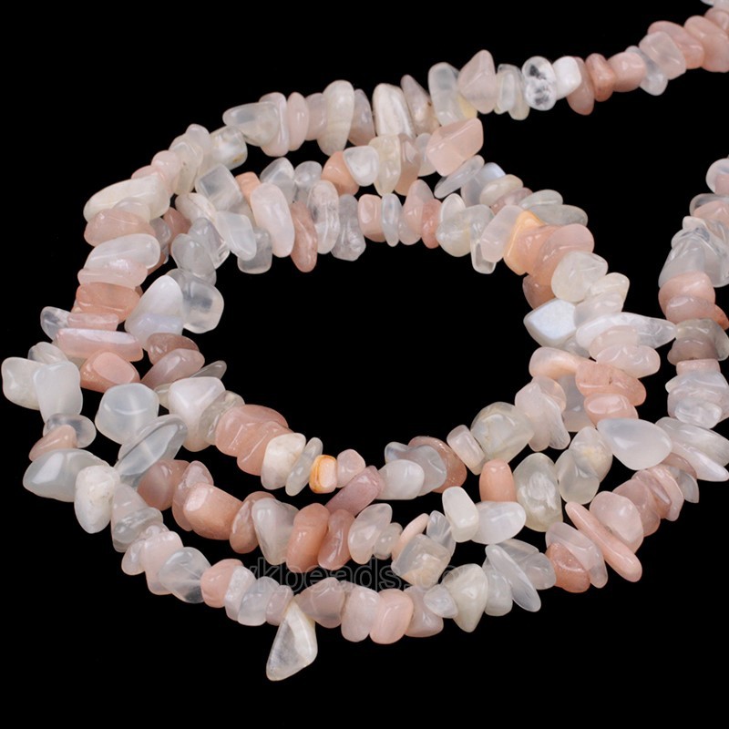 Multicolor Moonstone Chips Strands, Approx 5x8mm, 80cm/strand