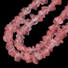 Cherry Quartz Chips Strands, Approx 5x8mm, 80cm/strand