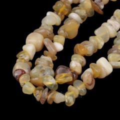 Yellow Opal Chips Strands, Approx 5x8mm, 80cm/strand
