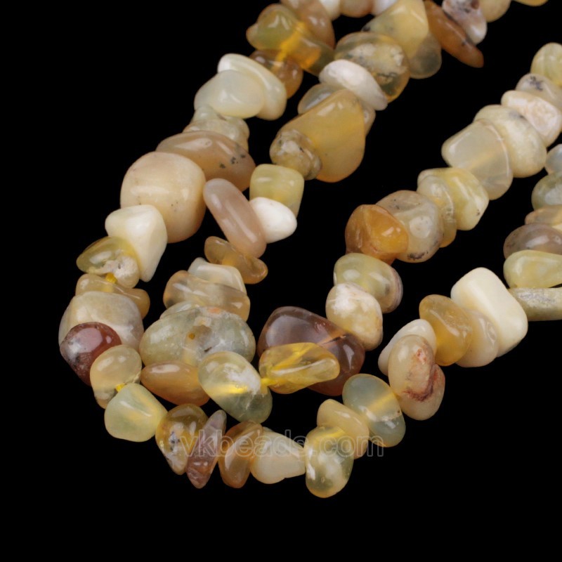 Yellow Opal Chips Strands, Approx 5x8mm, 80cm/strand