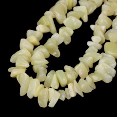 Lemon Jade Chips Strands, Approx 5x8mm, 80cm/strand