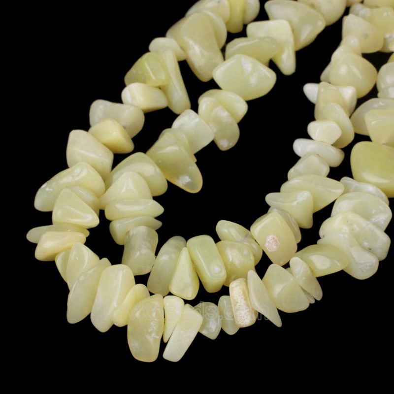 Lemon Jade Chips Strands, Approx 5x8mm, 80cm/strand