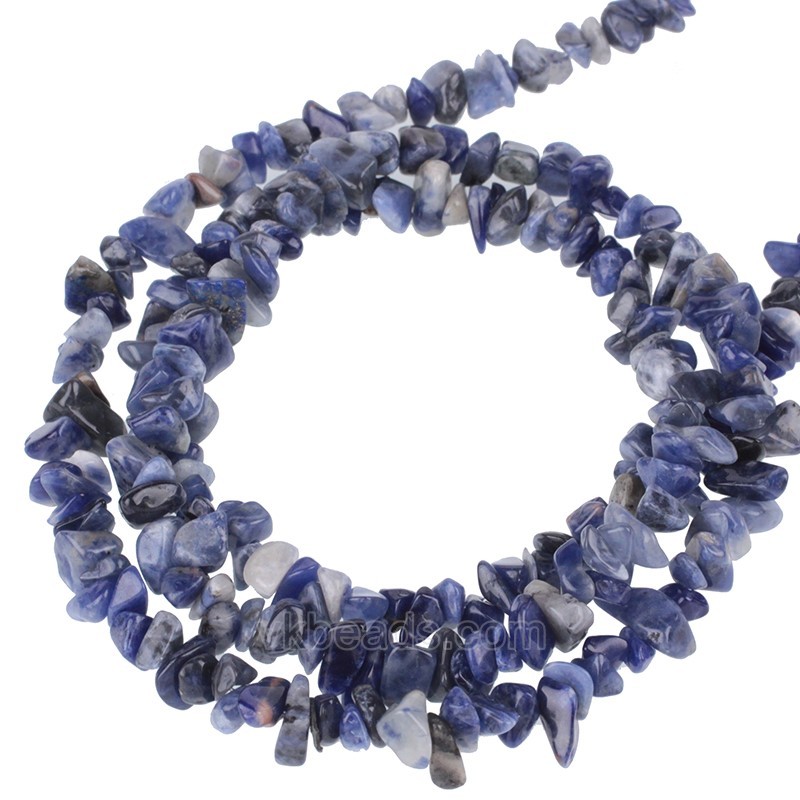 Sodalite Chips Strands, Approx 5x8mm, 80cm/strand