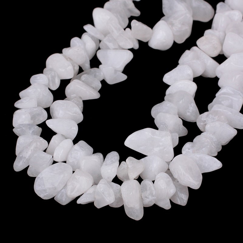 White Jade Chips Strands, Approx 5x8mm, 80cm/strand
