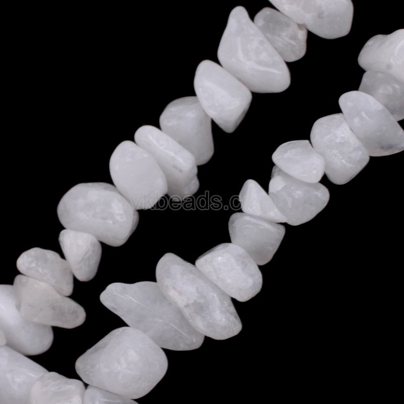 White Jade Chips Strands, Approx 5x8mm, 80cm/strand