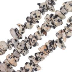 Dalmatian Jasper Chips Strands, Approx 5x8mm, 80cm/strand