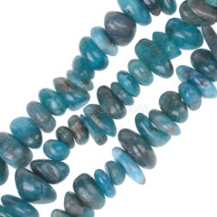 Blue Apatite Chips Strands, Approx 5x8mm, 80cm/strand