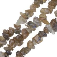 Labradorite Chips Strands, Approx 5x8mm, 80cm/strand