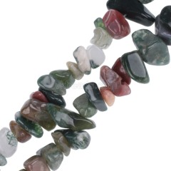 Fancy Jasper/Indian Agate Chips Strands, Approx 5x8mm, 80cm/strand