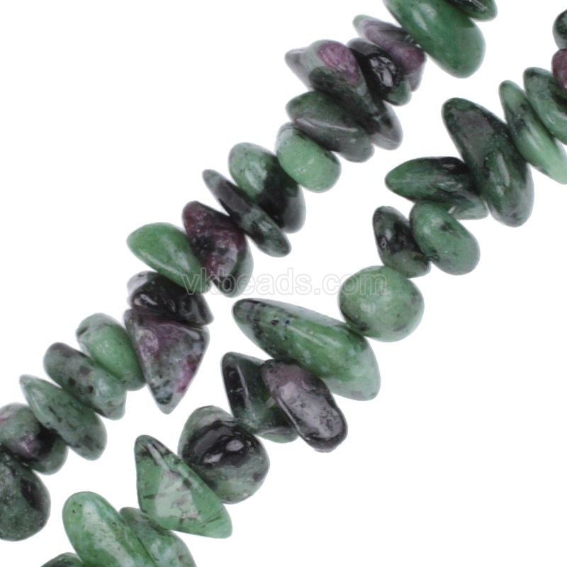 Ruby Zoisite Chips Strands, Approx 5x8mm, 80cm/strand