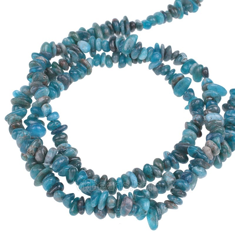 Blue Apatite Chips Strands, Approx 5x8mm, 80cm/strand