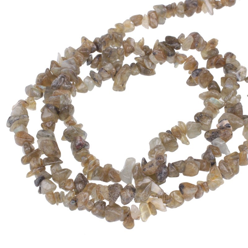 Labradorite Chips Strands, Approx 5x8mm, 80cm/strand
