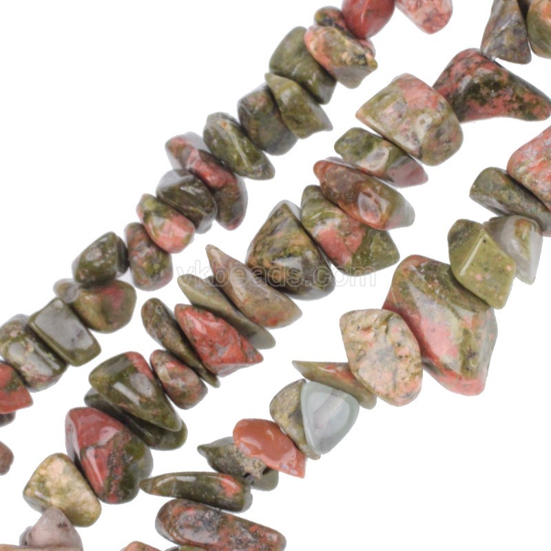 Unakite Chips Strands, Approx 5x8mm, 80cm/strand