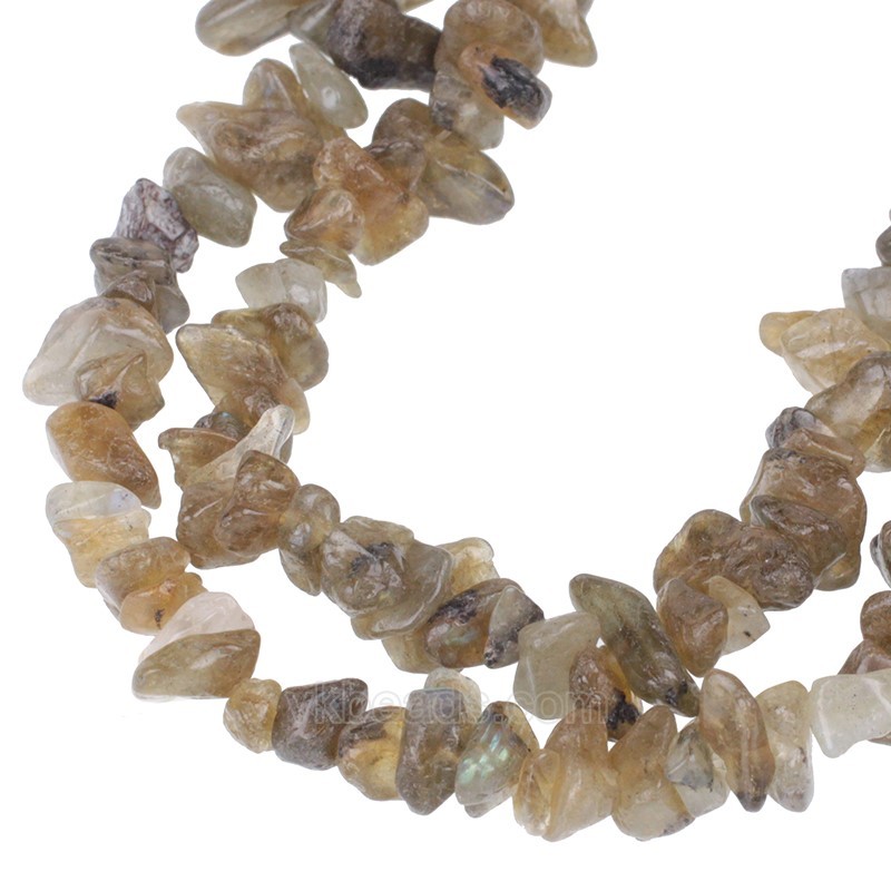 Labradorite Chips Strands, Approx 5x8mm, 80cm/strand