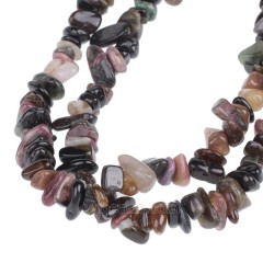 Multicolor Tourmaline Chips Strands, Approx 5x8mm, 80cm/strand