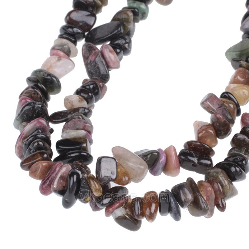 Multicolor Tourmaline Chips Strands, Approx 5x8mm, 80cm/strand