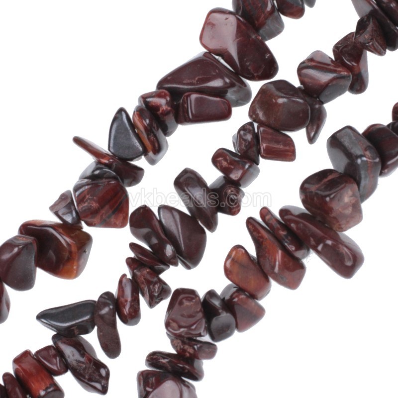 Red Tiger Eye Chips Strands, Approx 5x8mm, 80cm/strand