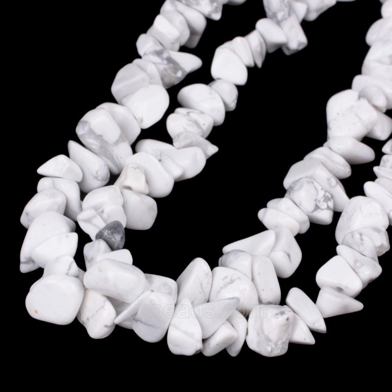 Howlite Chips Strands, Approx 5x8mm, 80cm/strand