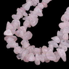 Rose Quartz Chips Strands, Approx 5x8mm, 80cm/strand