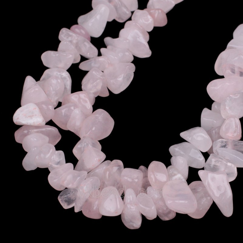 Rose Quartz Chips Strands, Approx 5x8mm, 80cm/strand