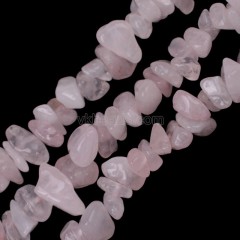 Rose Quartz Chips Strands, Approx 5x8mm, 80cm/strand