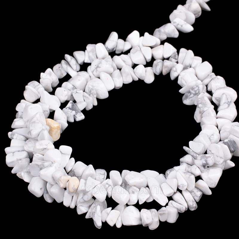 Howlite Chips Strands, Approx 5x8mm, 80cm/strand