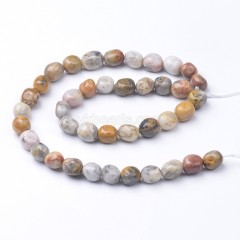 Crazy Lace Agate Smooth Nuggets, Approx 6x8-8x10mm, 38cm/strand