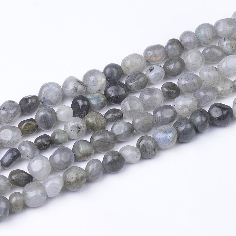 Labradorite Smooth Nuggets Beads Strands, Approx 6x8-8x10mm, 38cm/strand
