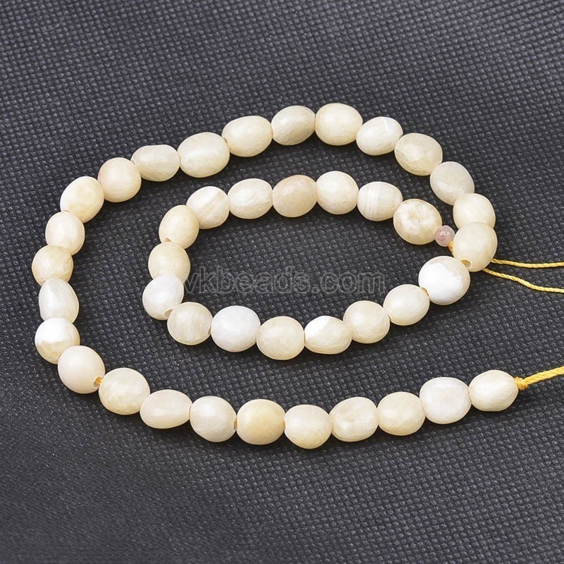Yellow Jade Smooth Nuggets Beads Strands, Approx 6x8-8x10mm, 38cm/strand