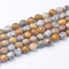 Crazy Lace Agate Smooth Nuggets, Approx 6x8-8x10mm, 38cm/strand
