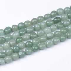 Green Aventurine Smooth Nuggets Beads Strands, Approx 6x8-8x10mm, 38cm/strand