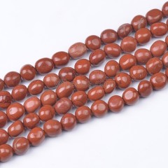Red Jasper Smooth Nuggets Beads Strands, Approx 6x8-8x10mm, 38cm/strand