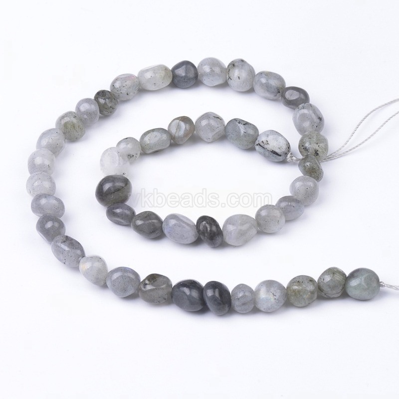Labradorite Smooth Nuggets Beads Strands, Approx 6x8-8x10mm, 38cm/strand