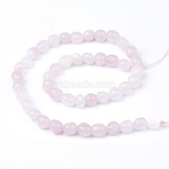 Rose Quartz Smooth Nuggets Beads Strands, Approx 6x8-8x10mm, 38cm/strand