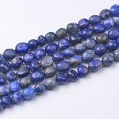 Lapis Lazuli Smooth Nuggets, Approx 6x8-8x10mm, 38cm/strand