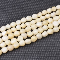 Yellow Jade Smooth Nuggets Beads Strands, Approx 6x8-8x10mm, 38cm/strand