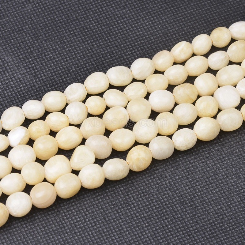 Yellow Jade Smooth Nuggets Beads Strands, Approx 6x8-8x10mm, 38cm/strand