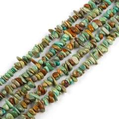 Natural Hubei Turquoise Chips Beads Strands, Approx 5-7mm, 38-40cm/strand