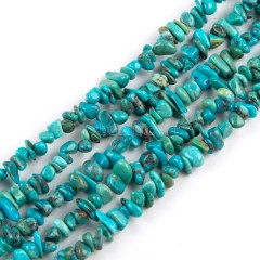 Natural Hubei Turquoise Chips Beads Strands, Approx 5-7mm, 38-40cm/strand