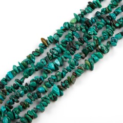 Natural Hubei Turquoise Chips Beads Strands, Approx 4-8mm, 38-40cm/strand