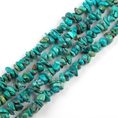 Natural Hubei Turquoise Chips Beads Strands, Approx 4-6mm, 80cm/strand